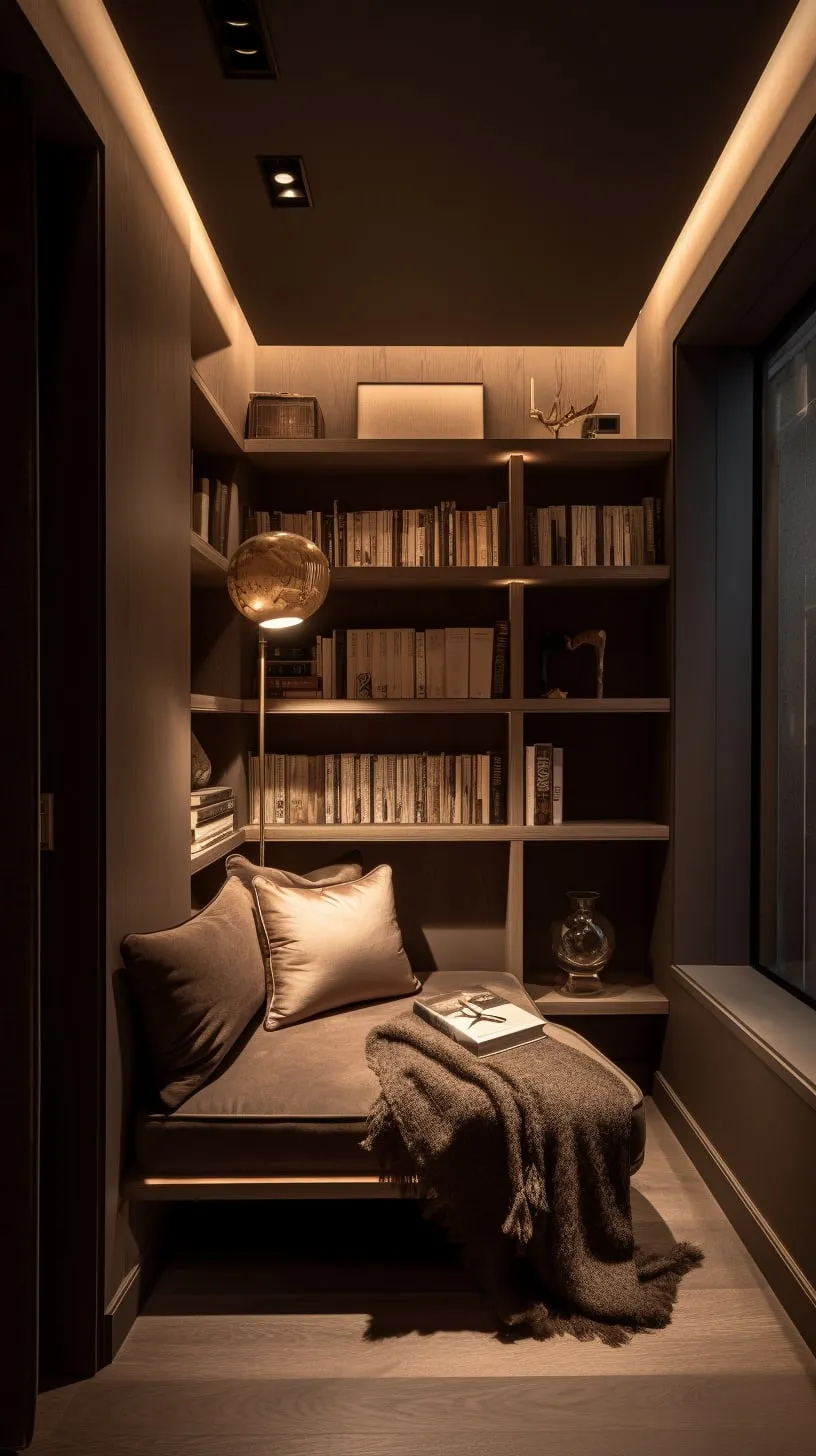 AI mockups: four views of guests laughing in warmly lit living spaces