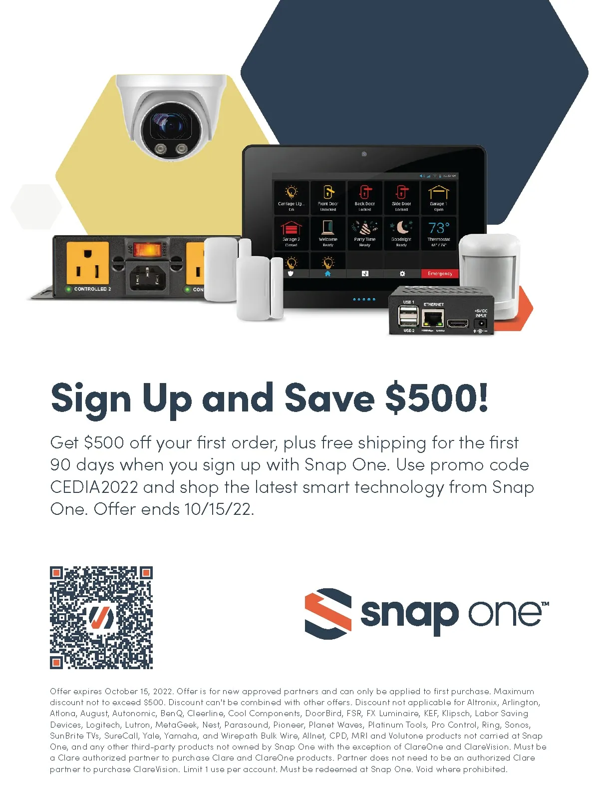 "Sign Up and Save $500!" flyer, alternate layout