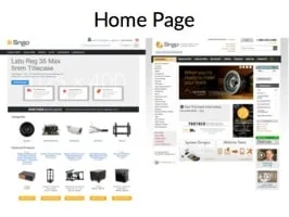 Presentation slide: home page layout